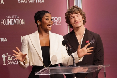 Keywords: connor;storrie;public;appearnces;2026;actor;awards;sag;aftra;los;angeles;la;32nd;california;on;stage;show;presents