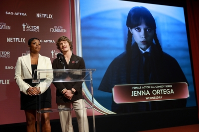 Keywords: connor;storrie;public;appearnces;2026;actor;awards;sag;aftra;los;angeles;la;32nd;california;on;stage;show;presents