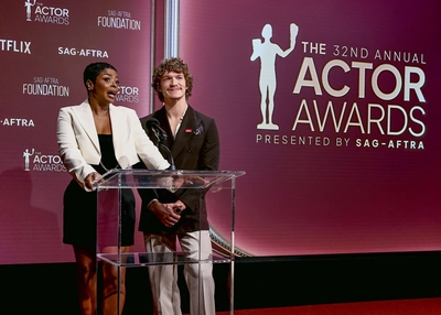 Click to view full size image
==============
Keywords: connor;storrie;public;appearnces;2026;actor;awards;sag;aftra;los;angeles;la;32nd;california;on;stage;show;presents Keywords: connor;storrie;public;appearnces;2026;actor;awards;sag;aftra;los;angeles;la;32nd;california;on;stage;show;presents