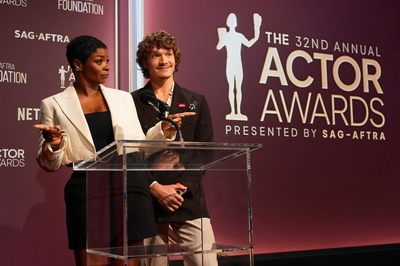 Keywords: connor;storrie;public;appearnces;2026;actor;awards;sag;aftra;los;angeles;la;32nd;california;on;stage;show;presents