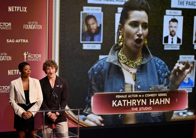 Click to view full size image
==============
Keywords: connor;storrie;public;appearnces;2026;actor;awards;sag;aftra;los;angeles;la;32nd;california;on;stage;show;presents Keywords: connor;storrie;public;appearnces;2026;actor;awards;sag;aftra;los;angeles;la;32nd;california;on;stage;show;presents