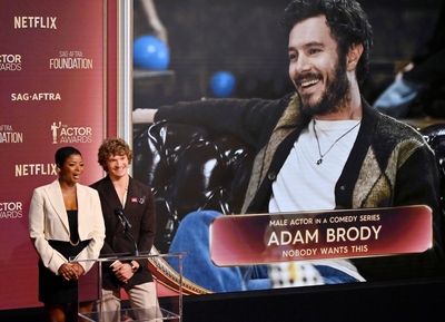 Click to view full size image
==============
Keywords: connor;storrie;public;appearnces;2026;actor;awards;sag;aftra;los;angeles;la;32nd;california;on;stage;show;presents Keywords: connor;storrie;public;appearnces;2026;actor;awards;sag;aftra;los;angeles;la;32nd;california;on;stage;show;presents