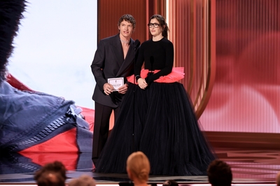 Keywords: connor;storrie;public;appearances;events;2026;sag;aftra;awards;shrine;auditorium;los;angeles;la;california;katheryn;Hahn;present;expo;hall